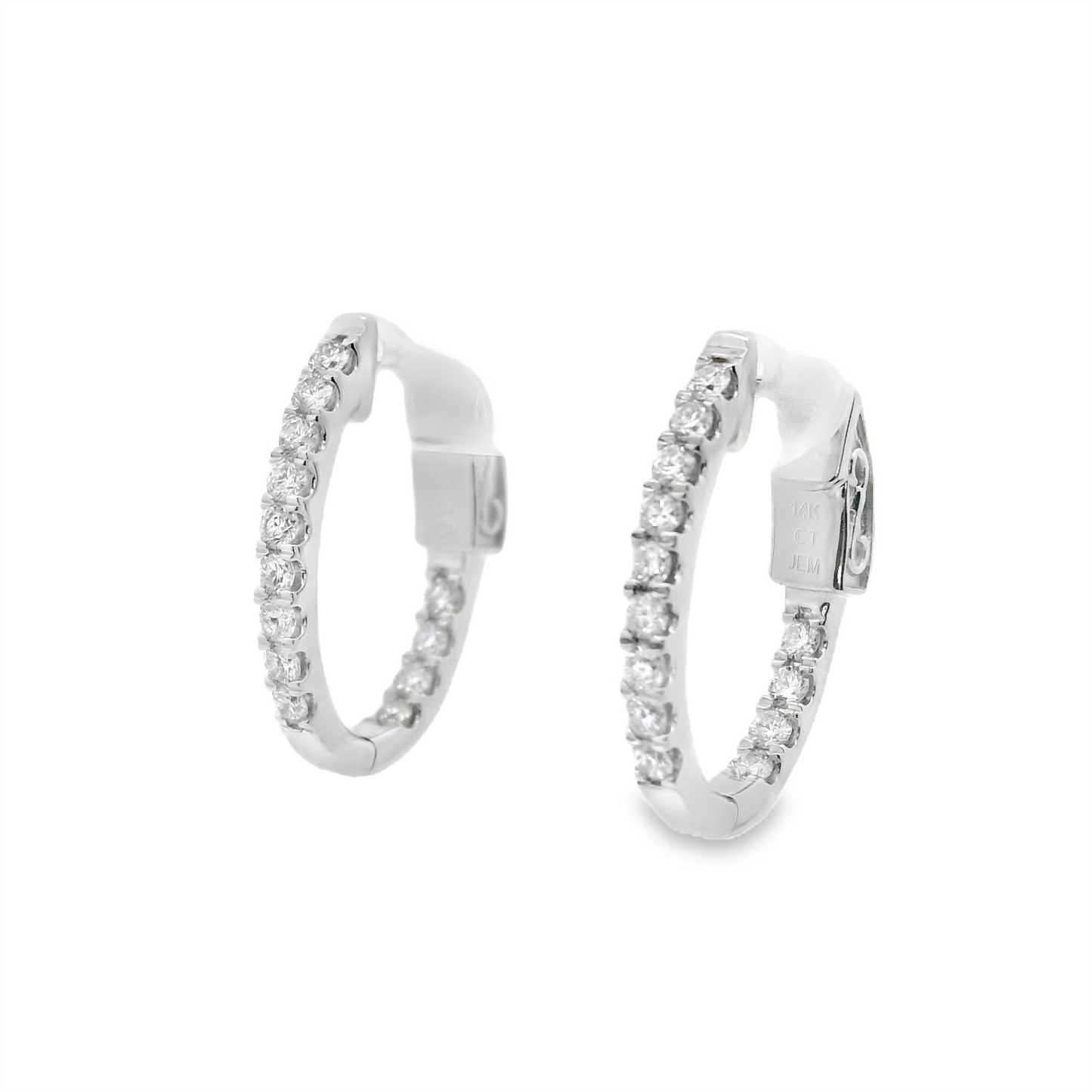 Inside-Out Diamond Hoop Earrings
