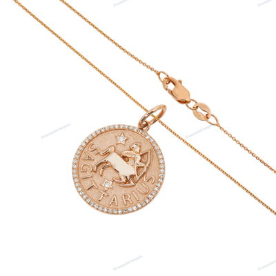Round Moissanite Silver Daily Wear Pendant Necklace
