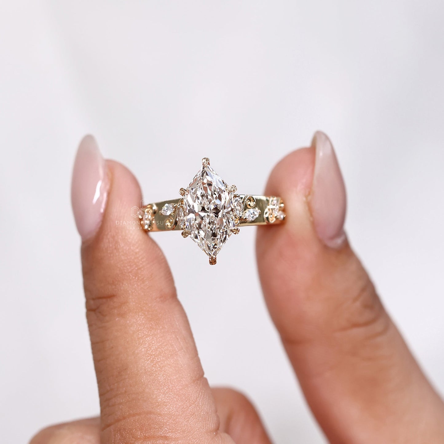 Art Deco Dutch Marquise Engagement Ring