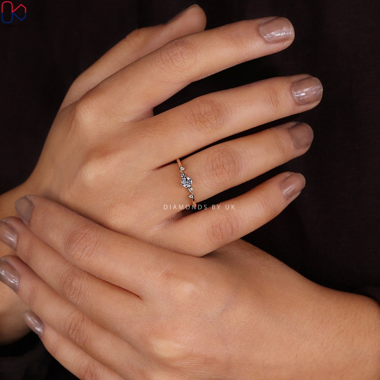 Lab Grown Diamond Ring - Round Cut