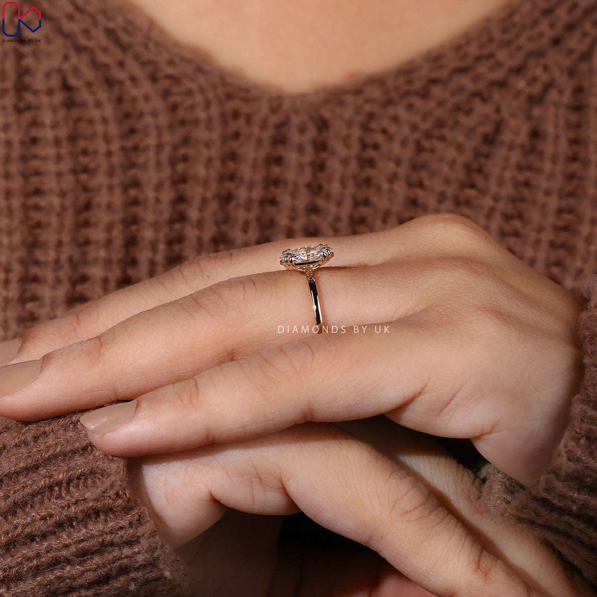 Marquise Engagement Ring – Solitaire Setting