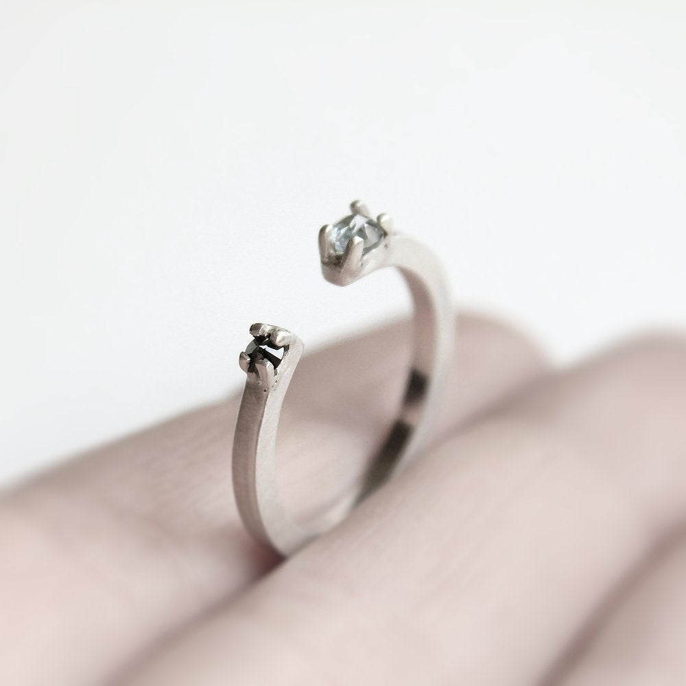 TWO SILVER RING
