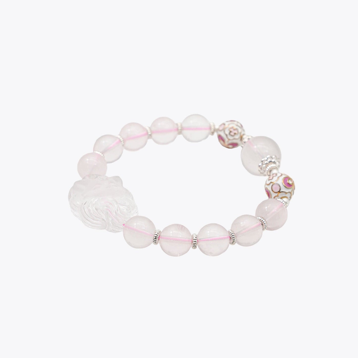 ine-Tailed Peach Blossom Charm · Alluring Heart Crystal Bracelet