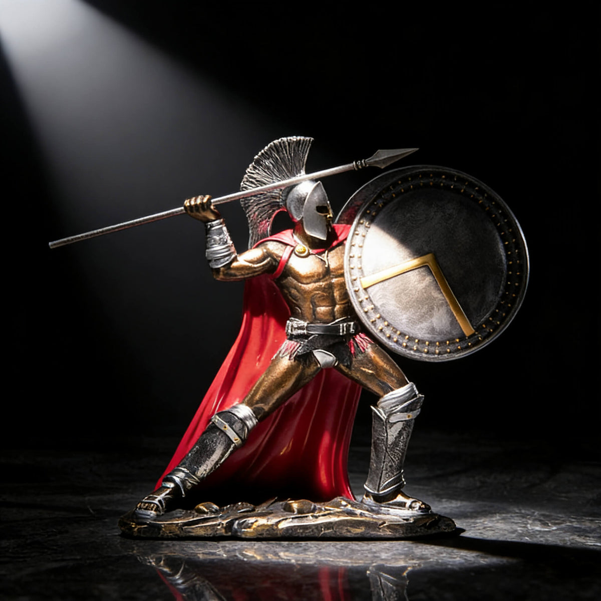 THE BRASIDAS
Spartan Combat Sculpture · Large Format · Hand-Finished Resin