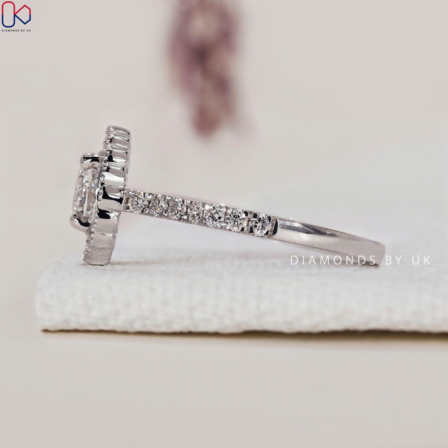 Round Cut Halo Diamond Engagement Ring