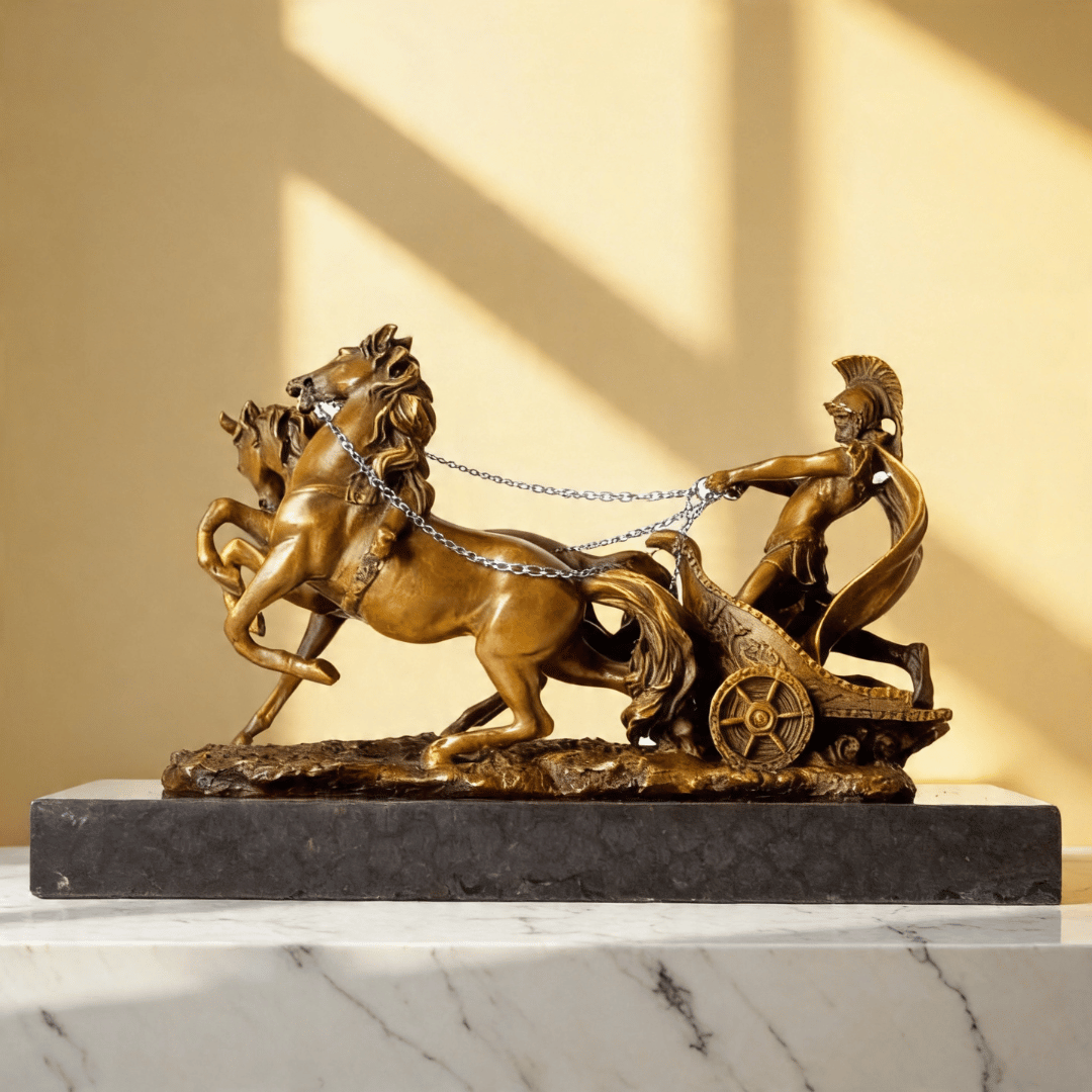 THE CHARIOT | Roman Warrior Bronze Sculpture