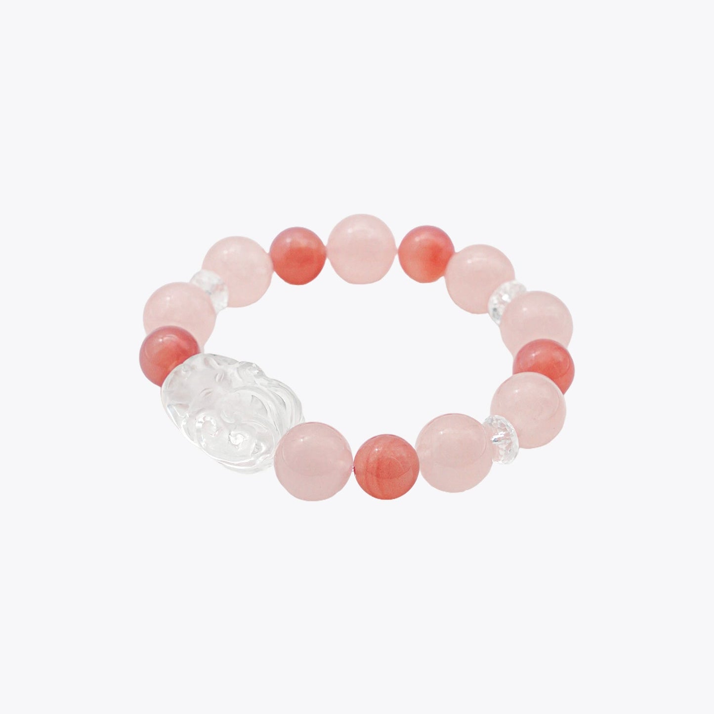 Nine-Tailed Peach Blossom Charm — Alluring Crystal Bracelet