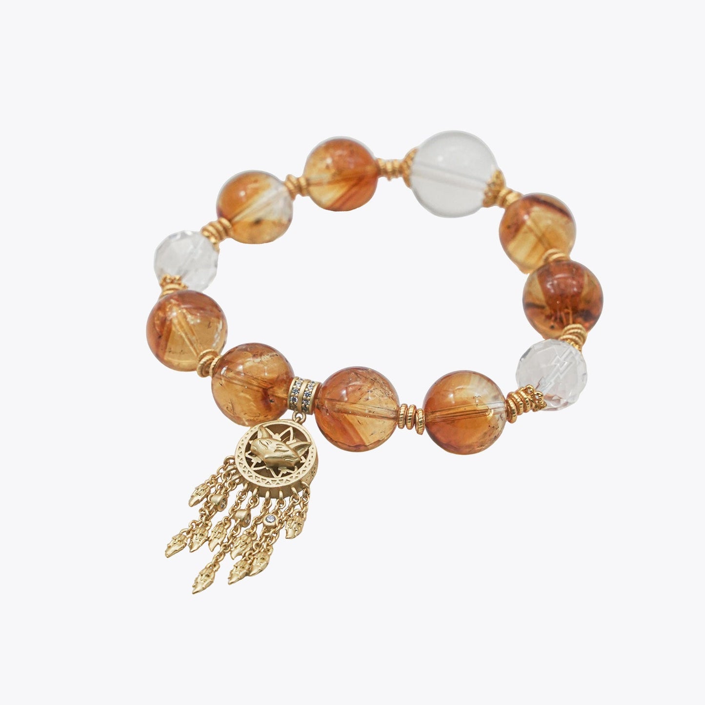 Nine-Tailed Dreamcatcher · Golden Capital Empress Crystal Bracelet