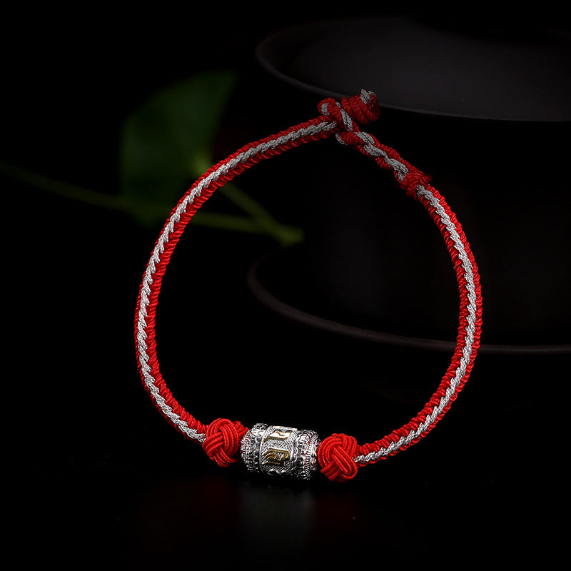 Lucky Red String Bracelet from Tibet