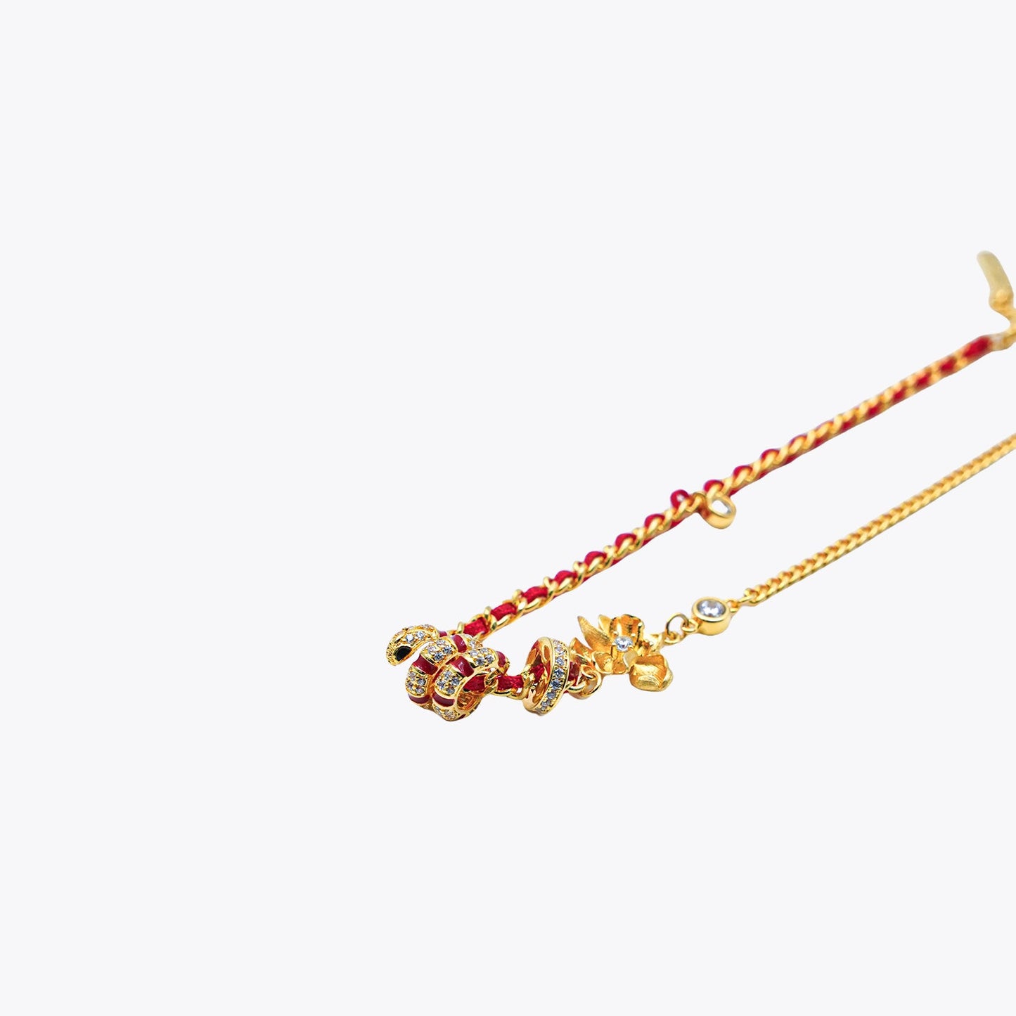 Serpentine Fortune Shift Top Luck Charm Bracelet