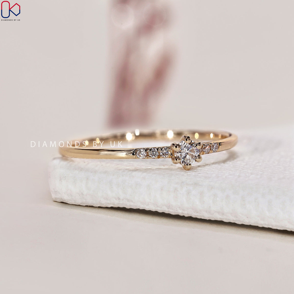 Round Diamond 7 Stone Diamond Ring