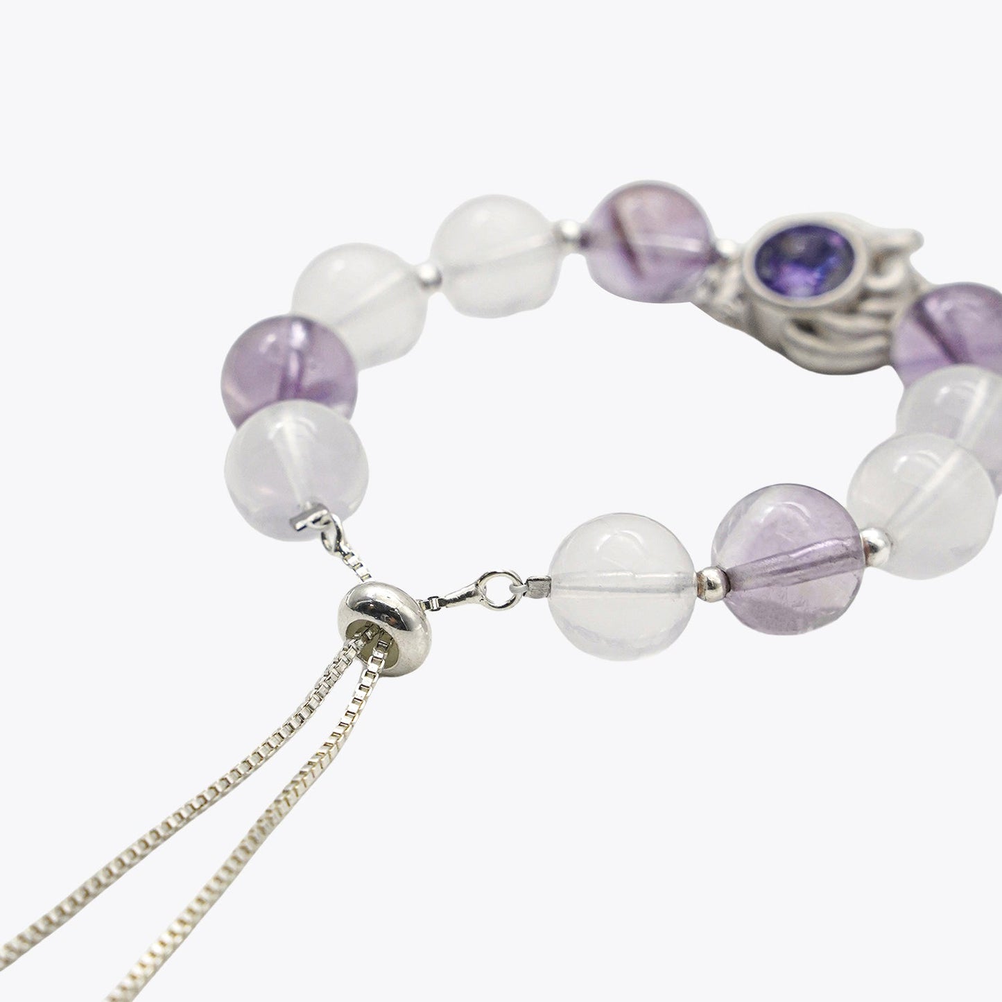 Celestial Moon Fox Guardian Bracelet - Moonstone Protection