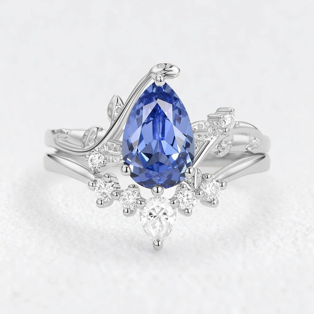 Eleonora’s Mirage | Pear Tanzanite Bridal Duo
