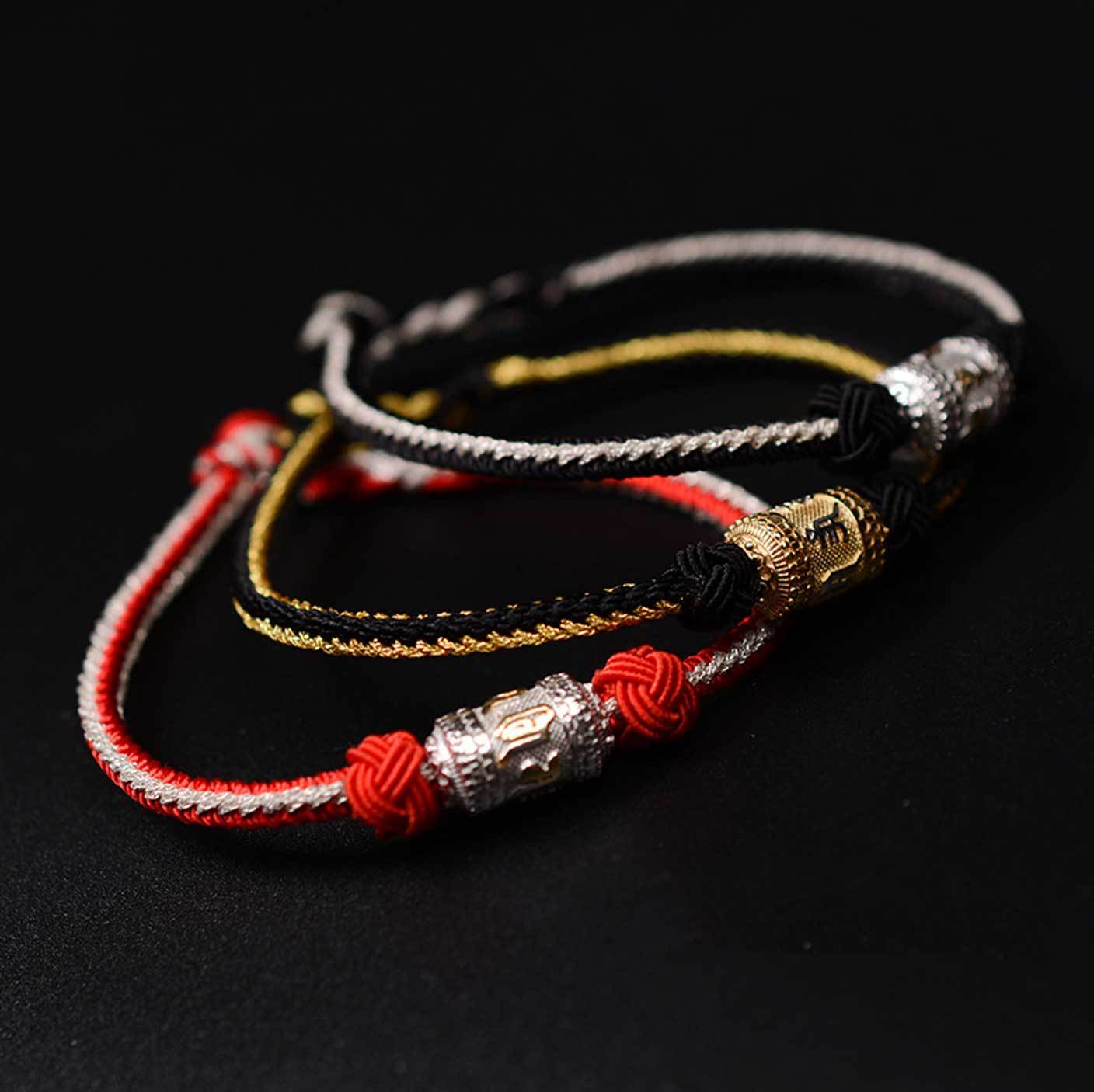 Lucky Red String Bracelet from Tibet