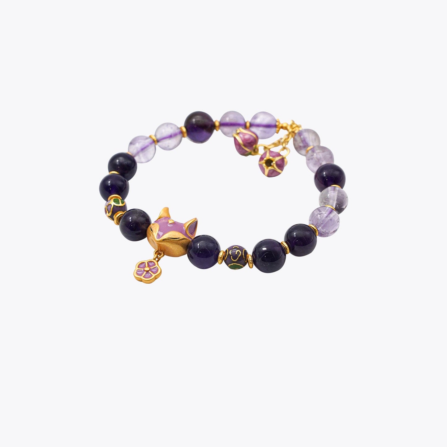 Amethyst & Citrine Destiny Shift Crystal Bracelet