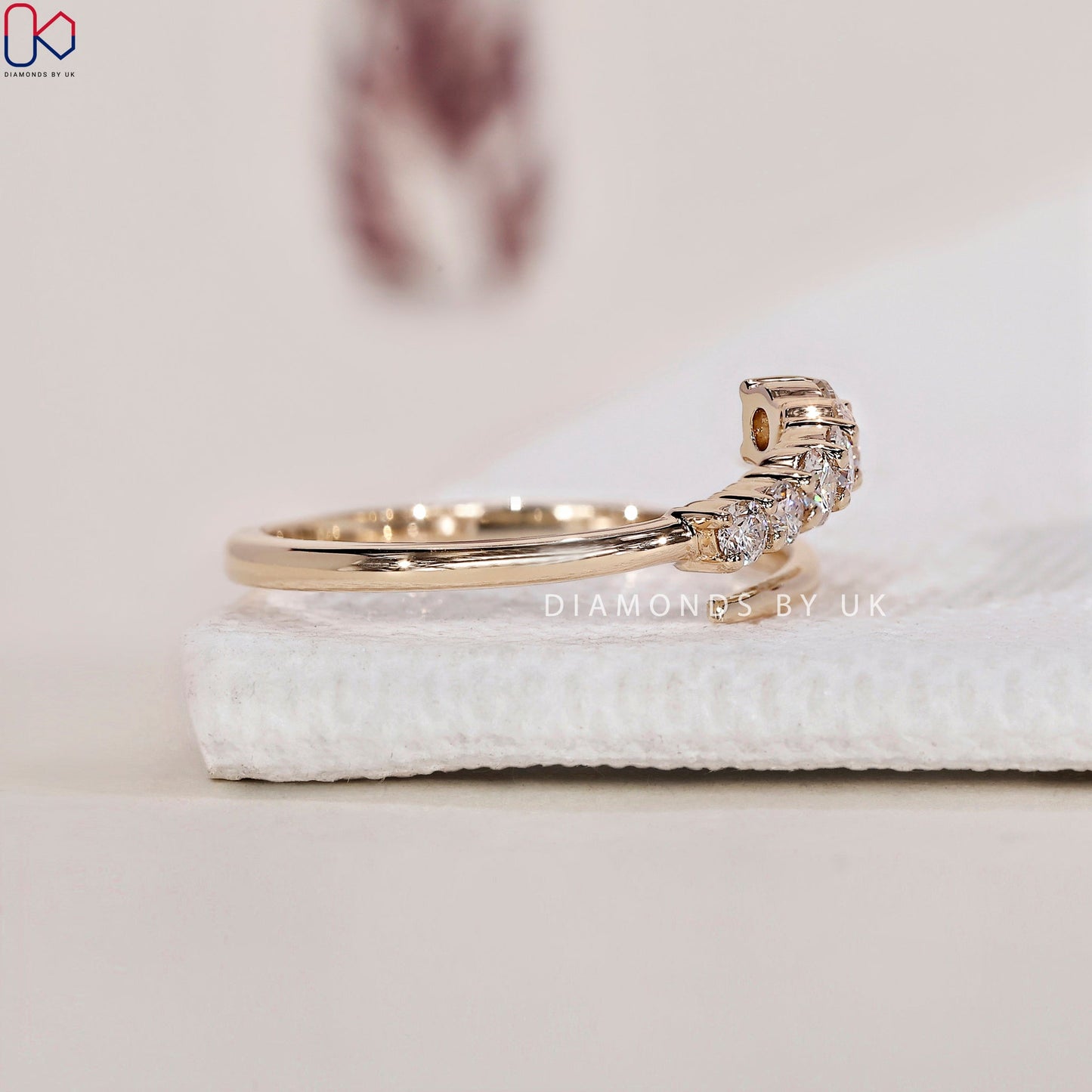 Yellow Gold Wedding Band – Open Gap