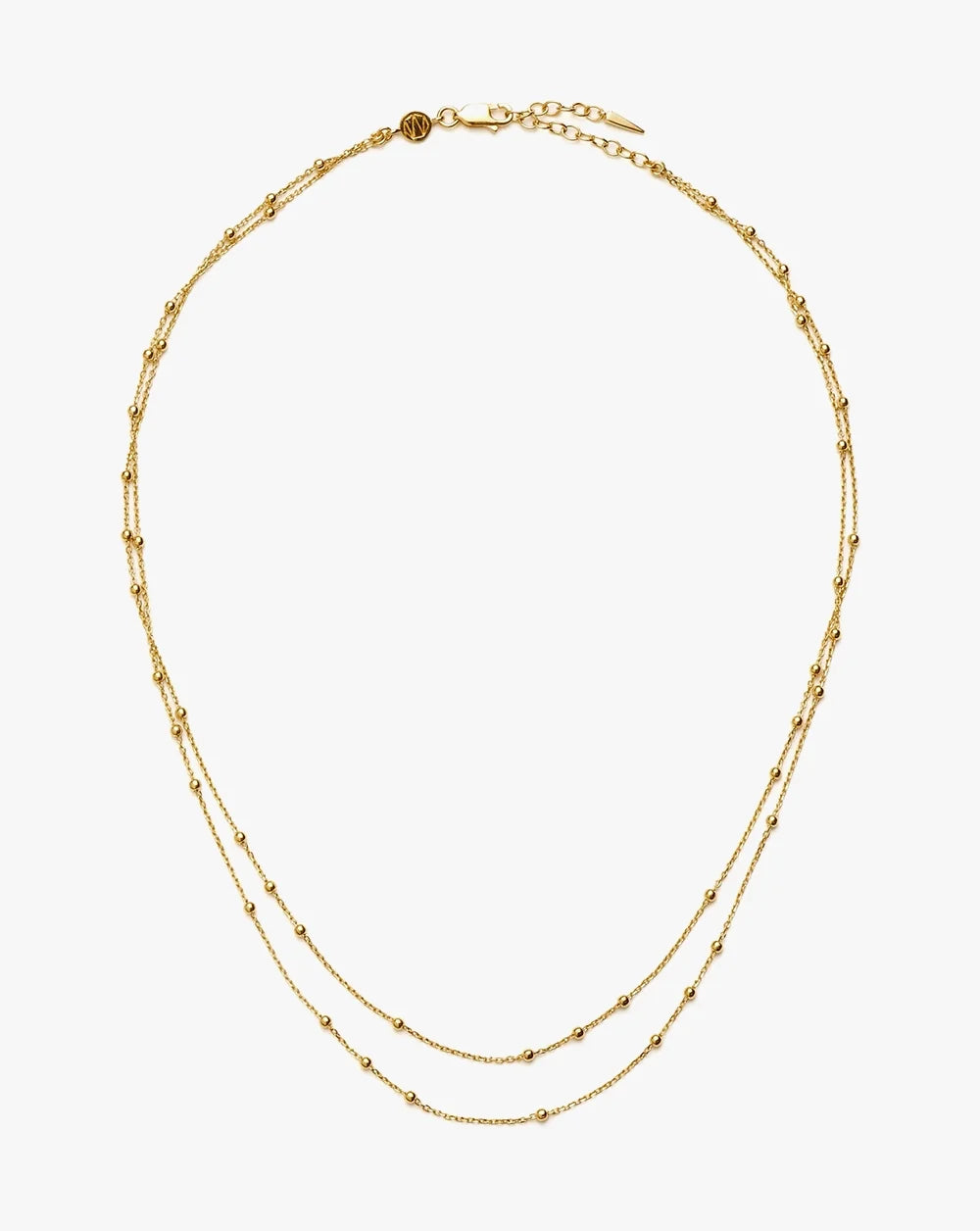 18K Gold Vermeil Double Chain Necklace