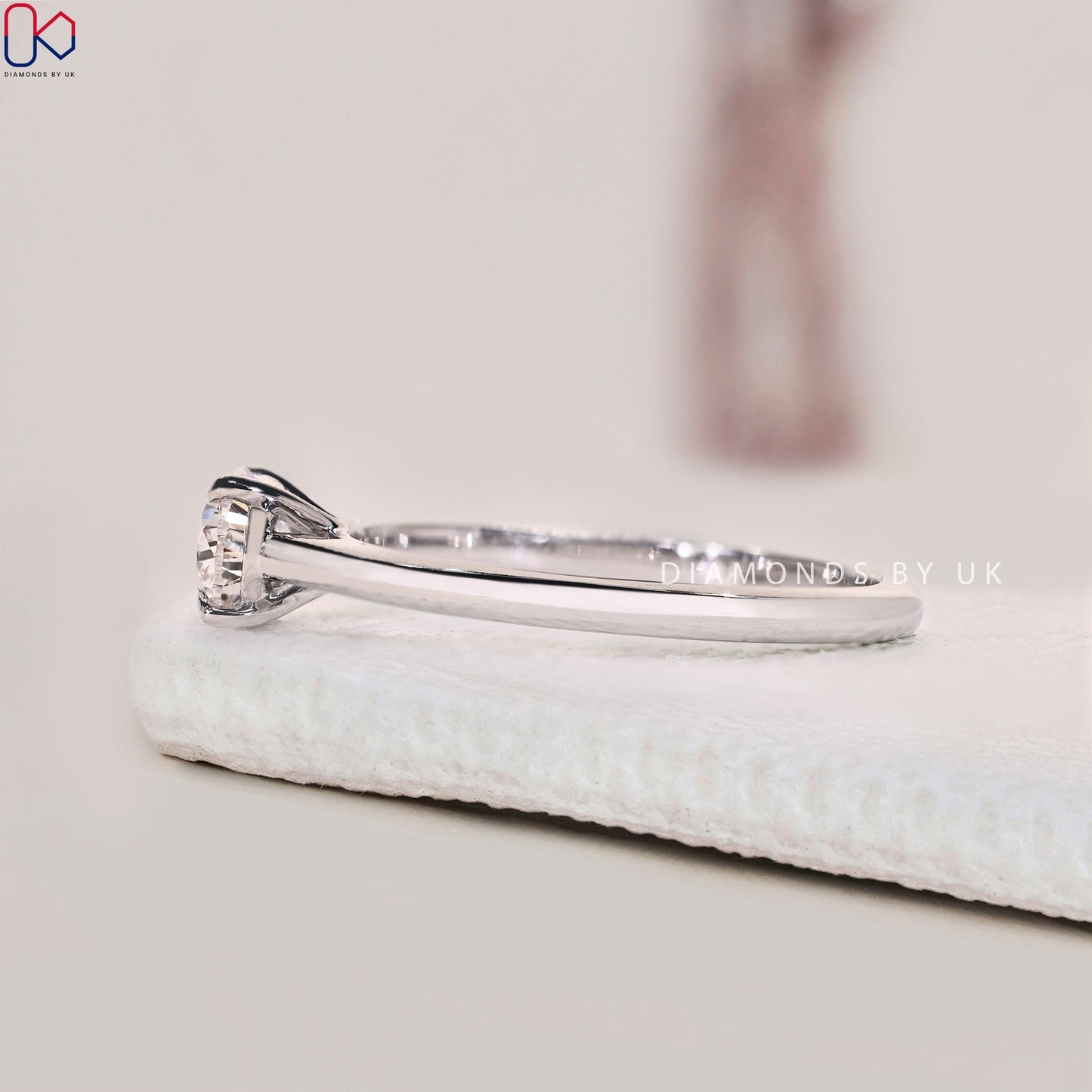 Pear diamond East West Diamond Ring
