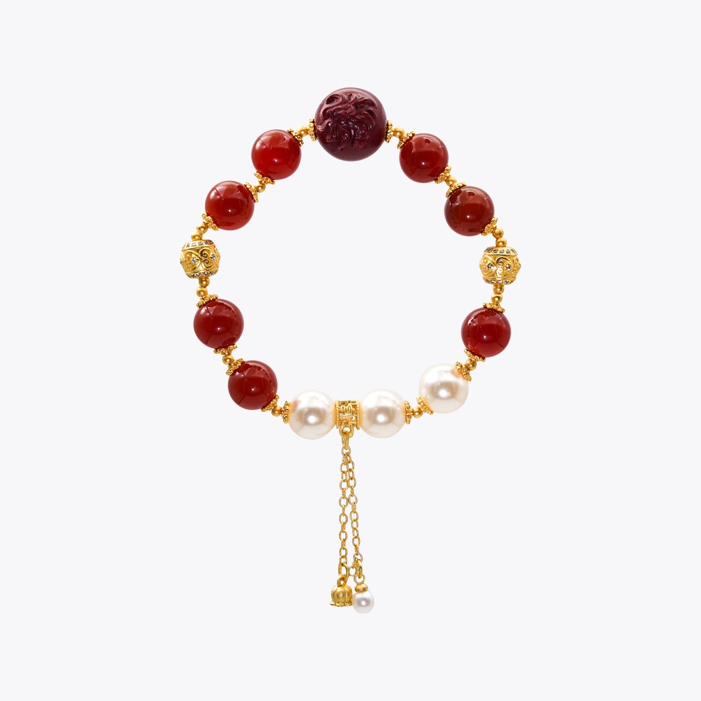Mystic Kitsune Spirit Pearl Crystal Bracelet (Enchanted Elixir)
