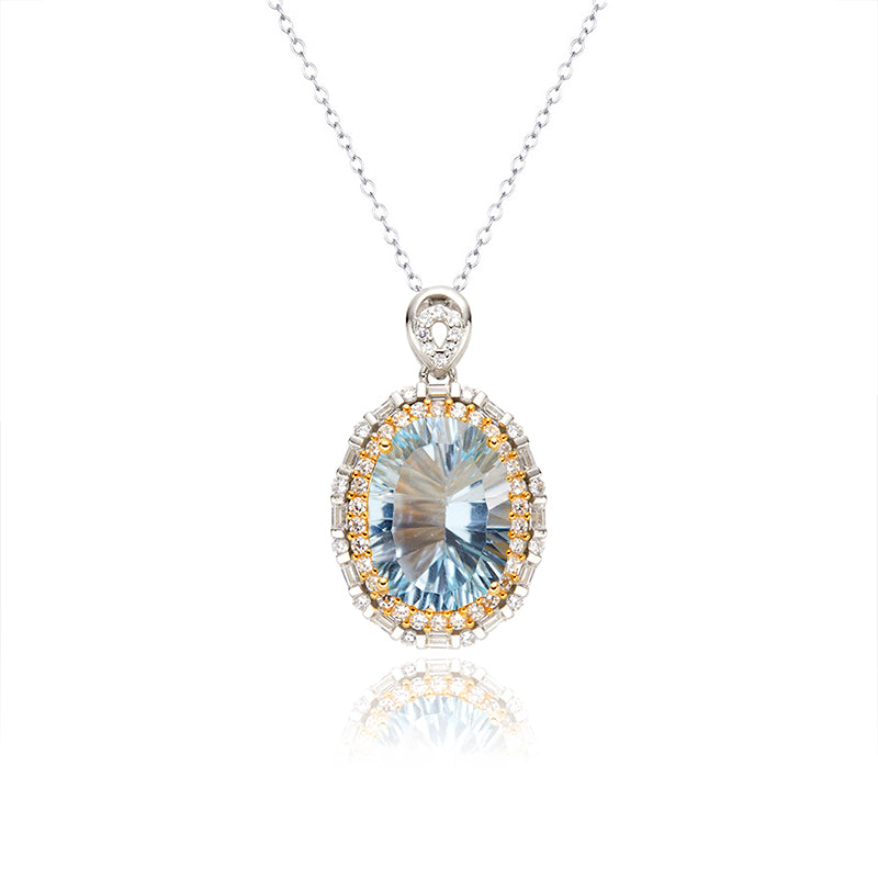 Blue Topaz Necklace
