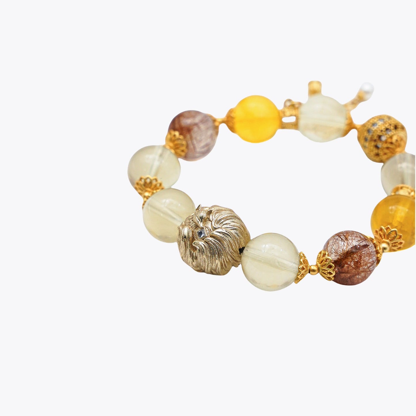 Golden Fox Monarch Wealth Crystal Bracelet