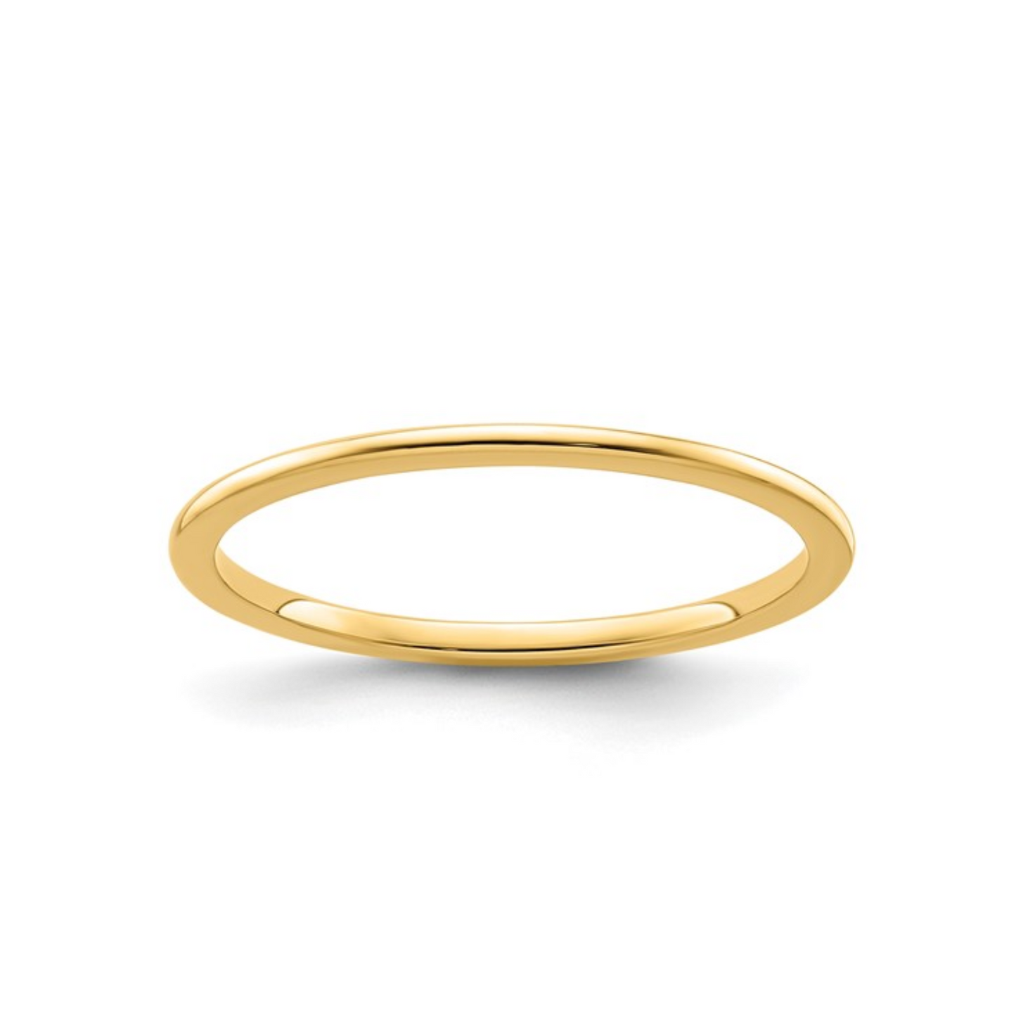 The Half Round Stacking Ring | Polished | 1.2mm