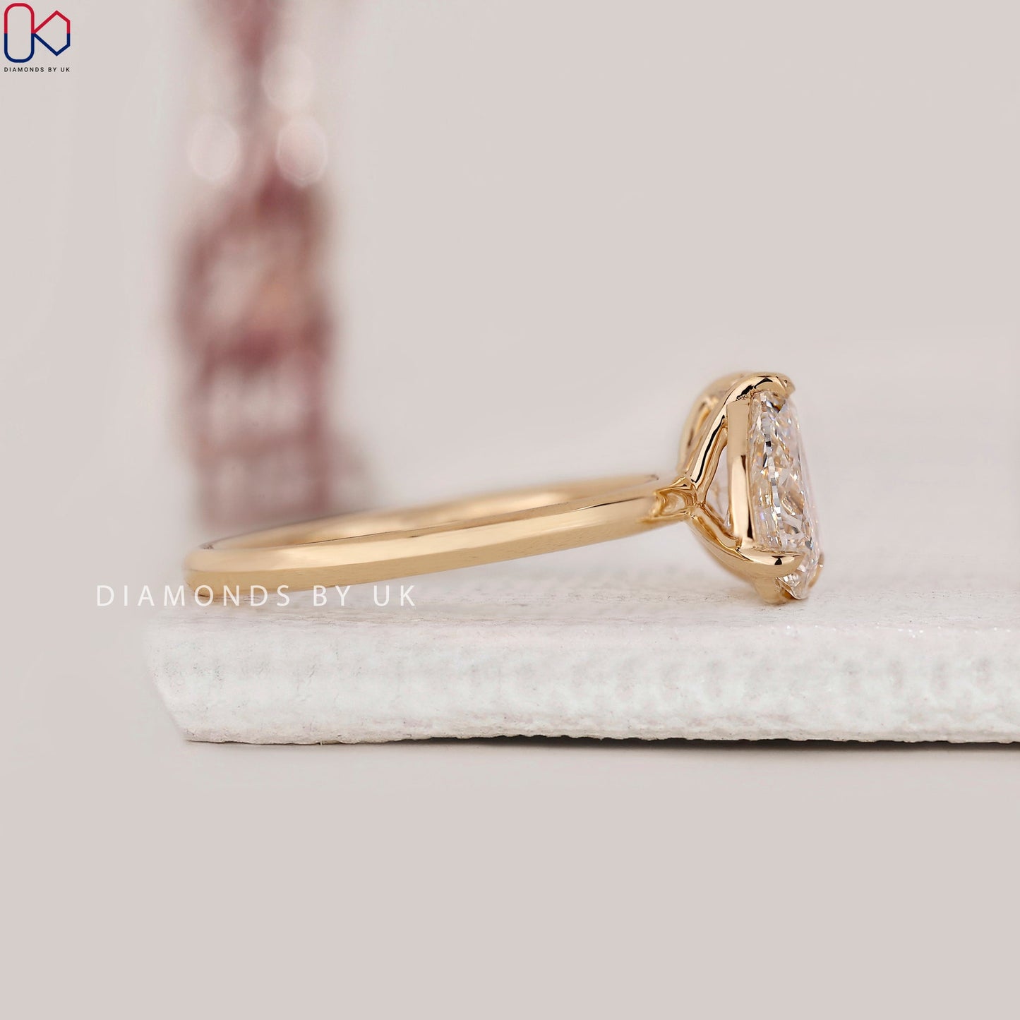 Radiant and Pear Cut Toi Et Moi Ring
