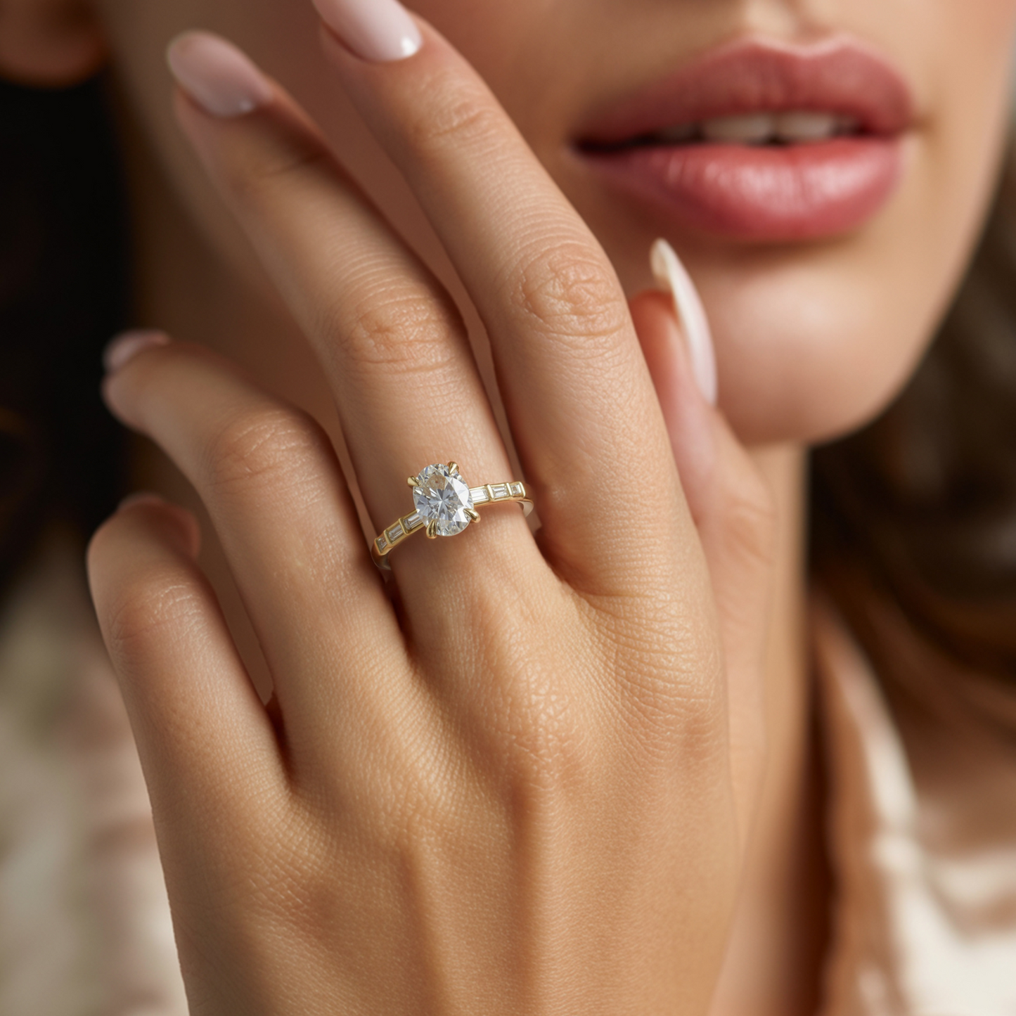 Lumiera’s Prism | 2CT Oval Diamond Solitaire Engagement Ring