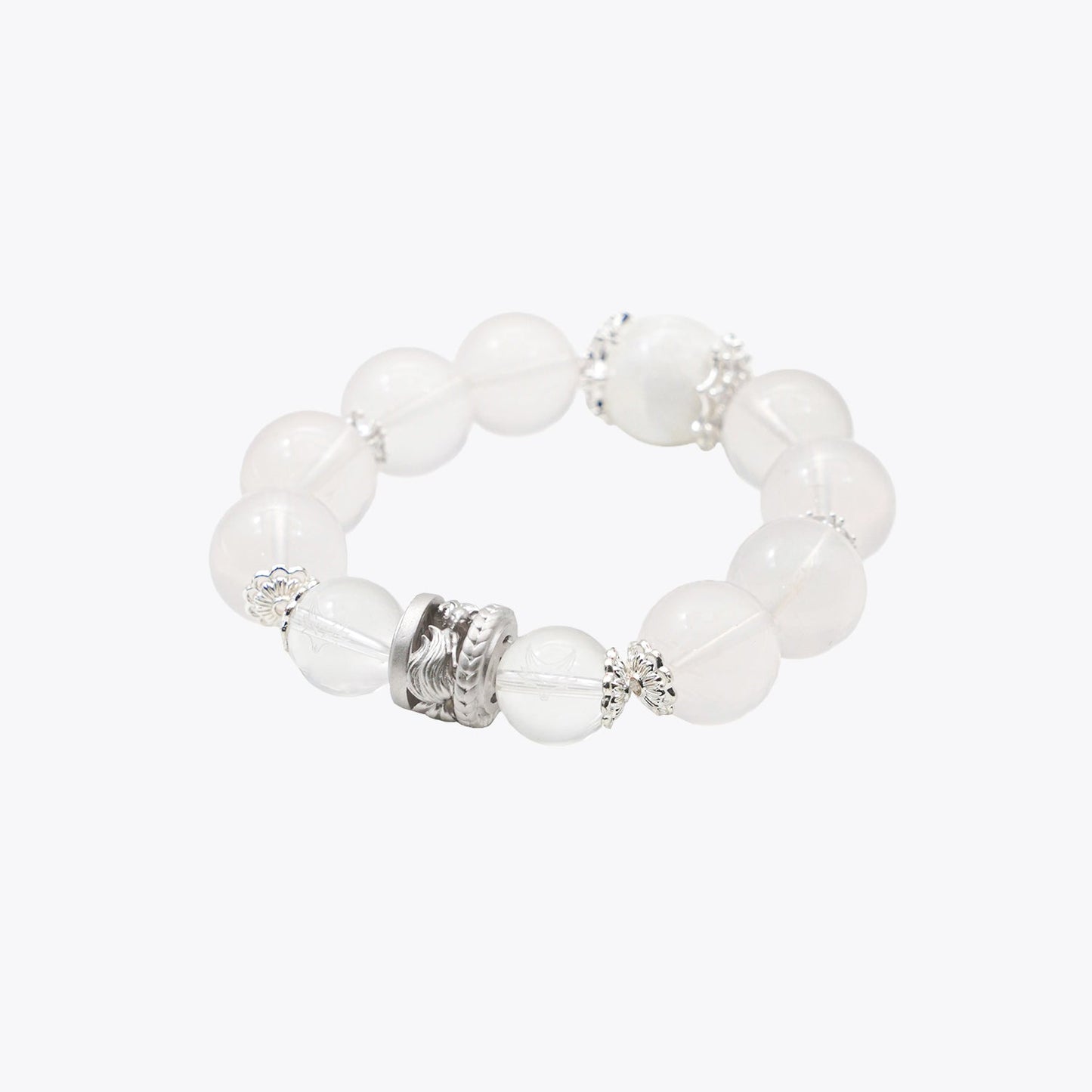 Celestial Fox Chasing the Moon & Jade Rabbit Crystal Bracelet