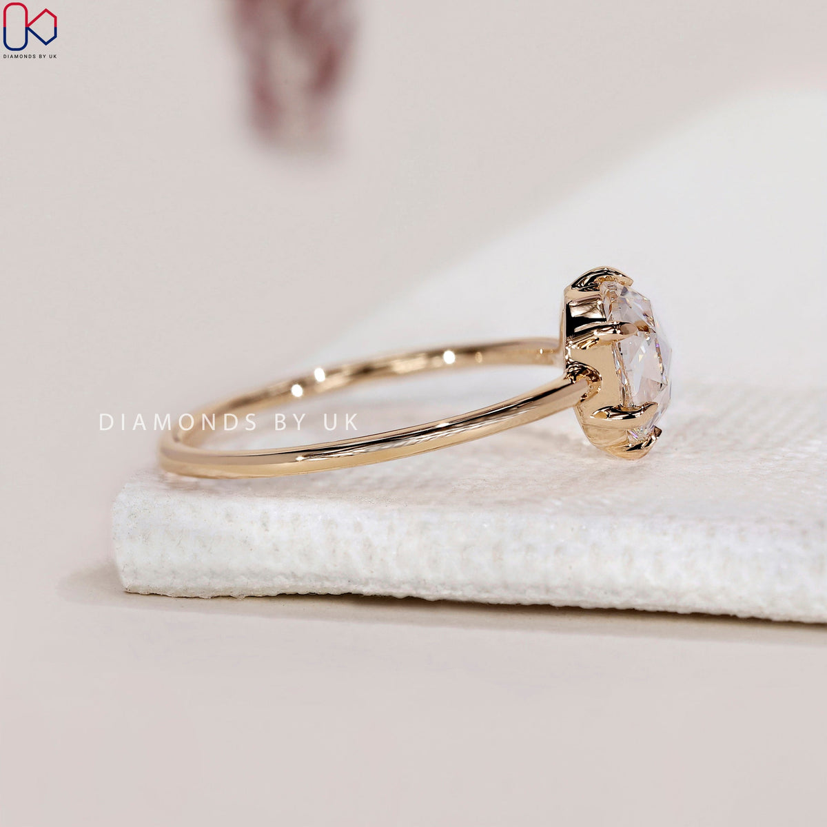 Solitaire Diamond Ring- Round Rose Cut