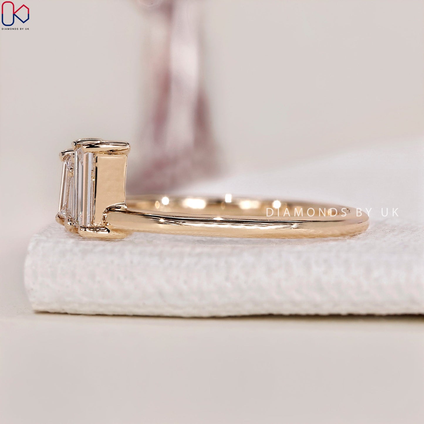 Baguette Diamond Ring - Yellow Gold