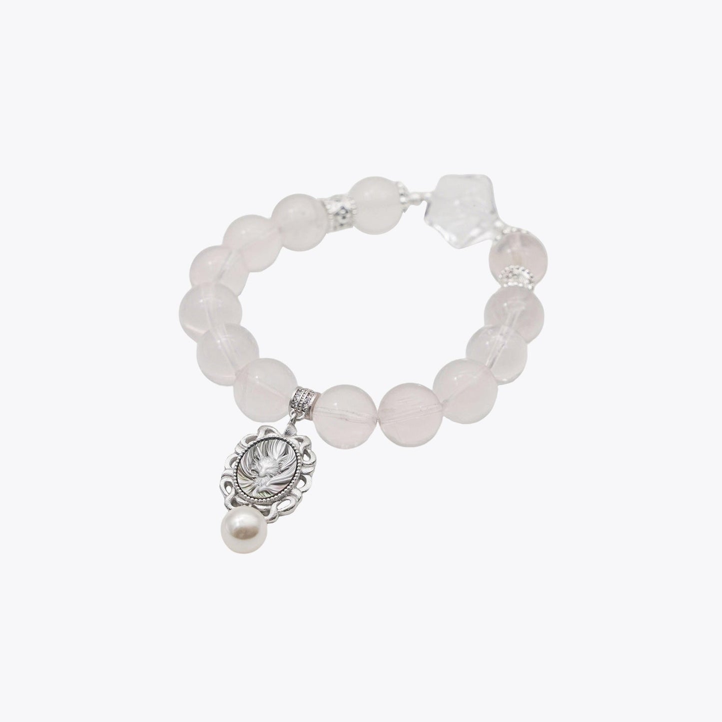 Nine-Tailed Fox Pendant · Ink Snow Crystal Bracelet