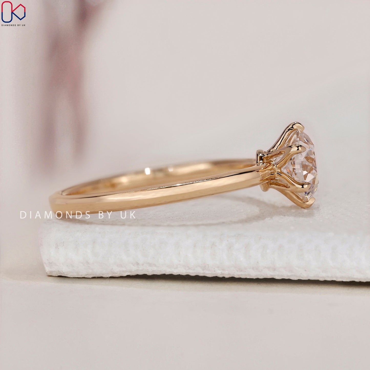 Round Diamond Engagement Ring - Old European Cut