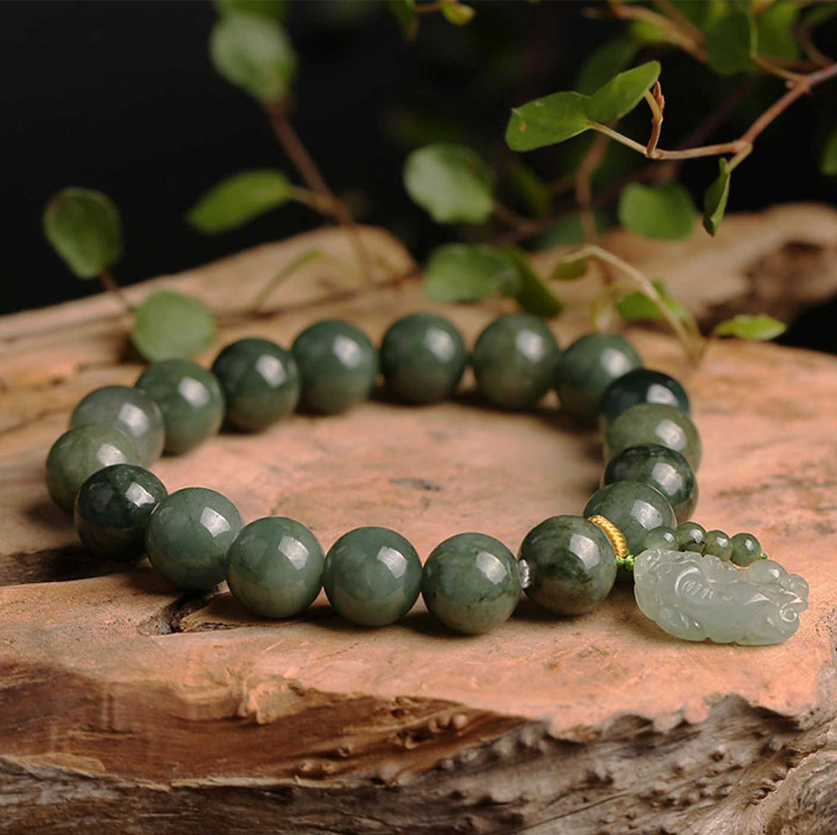 Natural Emerald Abundance Pixiu Bracelet