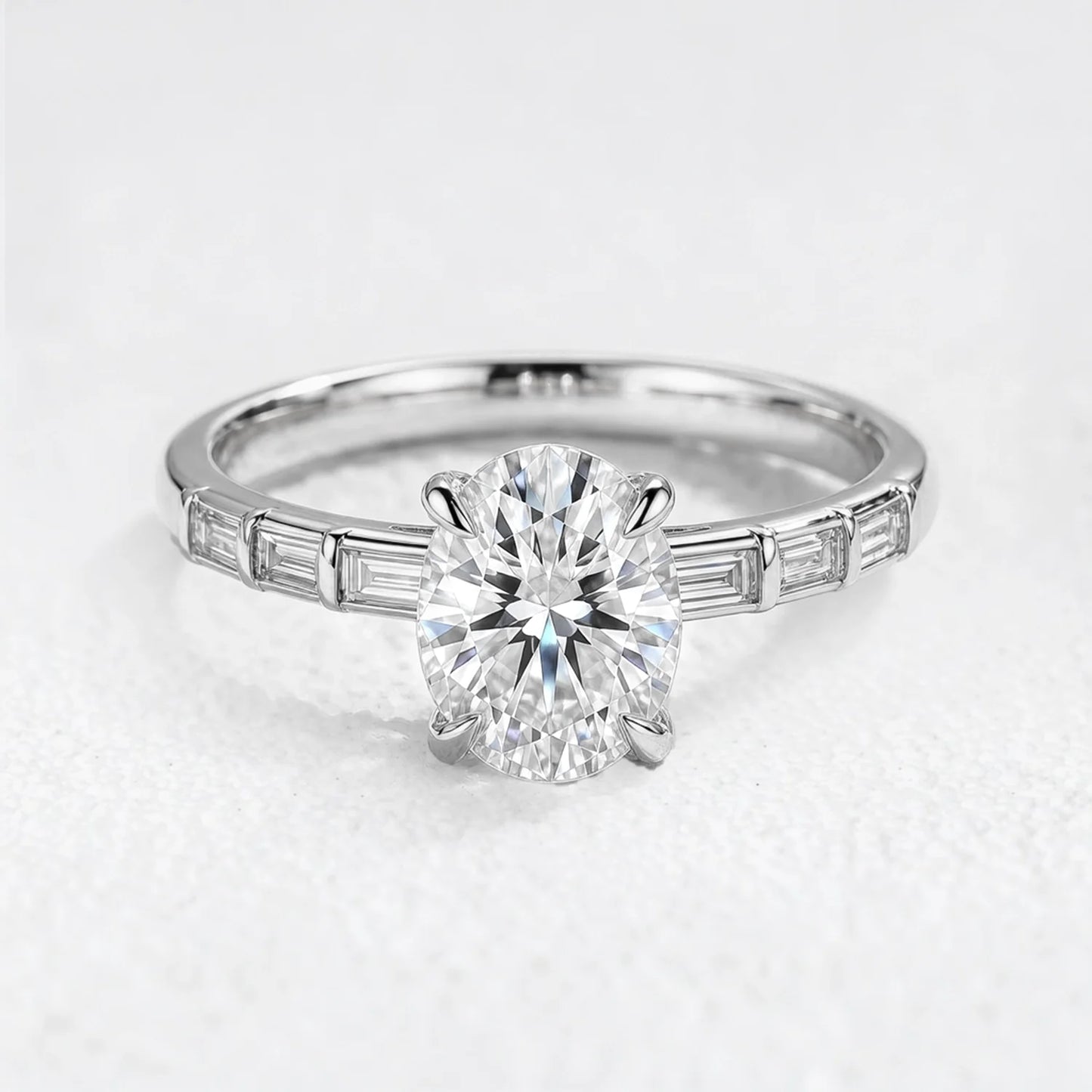 Lumiera’s Prism | 2CT Oval Diamond Solitaire Engagement Ring
