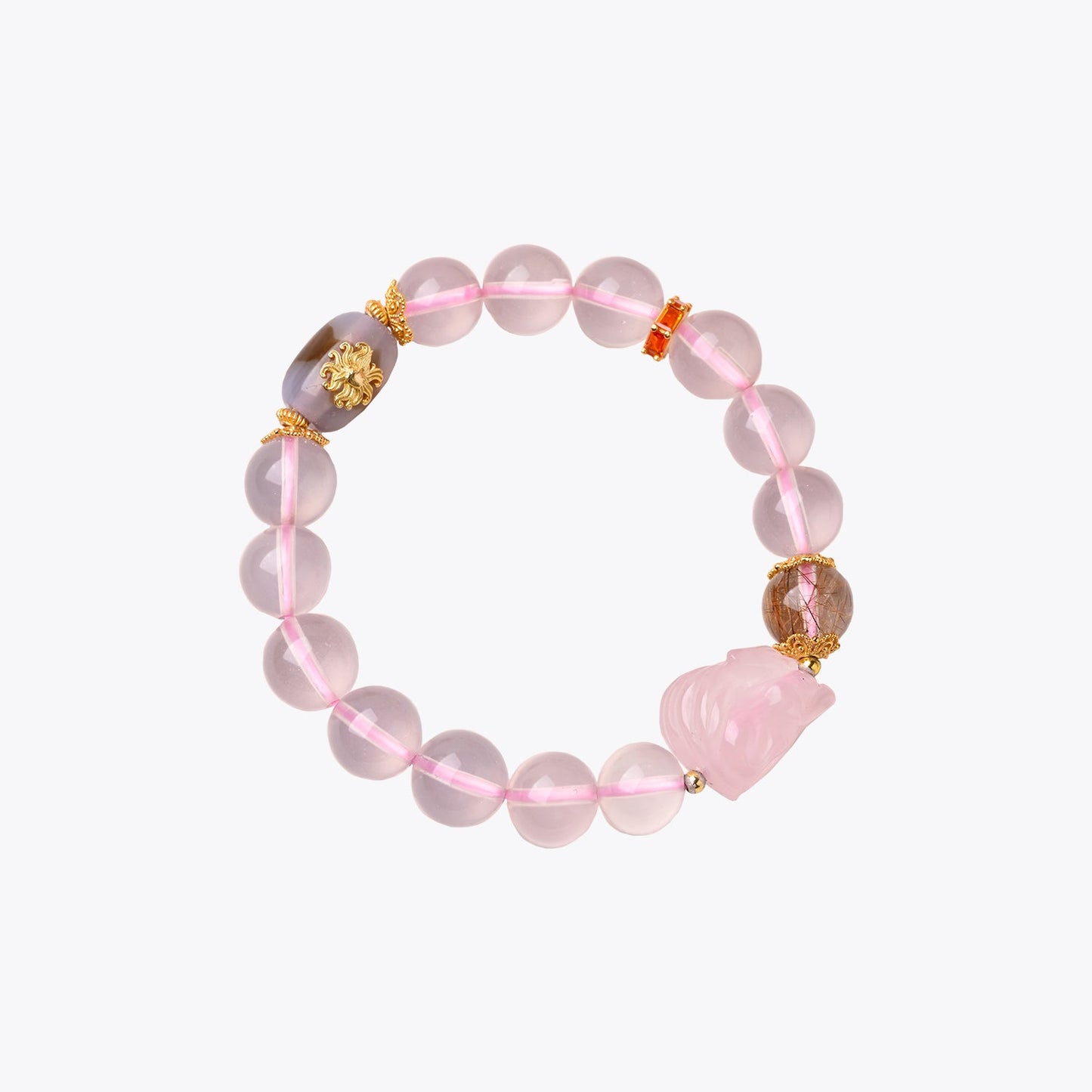 Starlight Kitsune Radiance Crystal Bracelet (Celestial Fox)