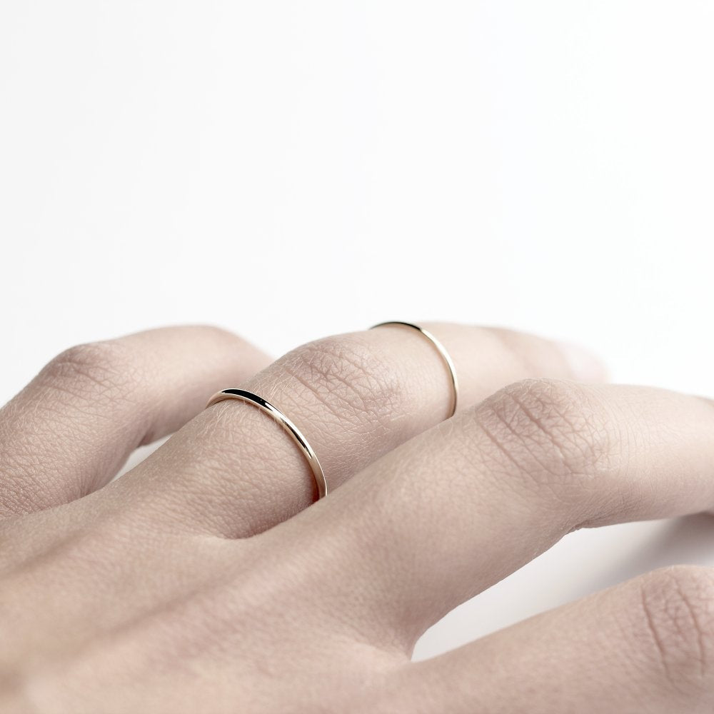 ESSENTIAL ROUND BAND GOLD RING
