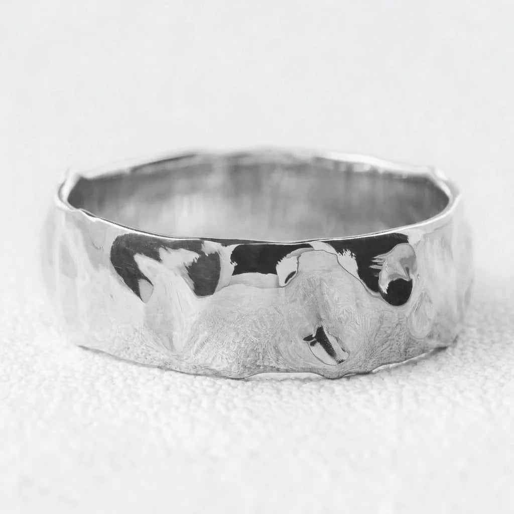Titan Flow | Wide Liquid Gold Men’s Wedding Band
