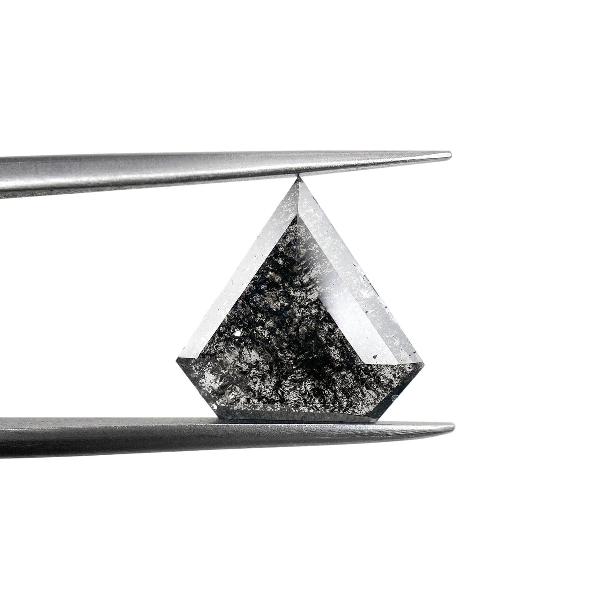 2.25ct | Salt & Pepper Shield Shape Rose Cut Diamond