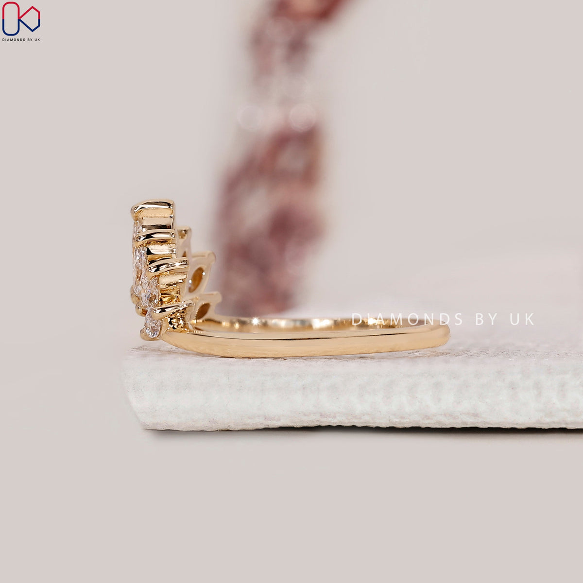 Marquise Cut 7 Stone Diamond Band