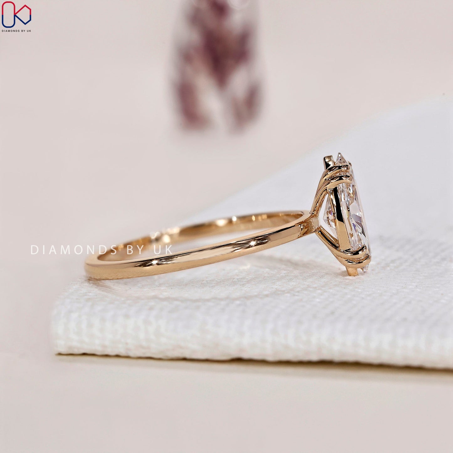 Marquise Engagement Ring – Solitaire Setting