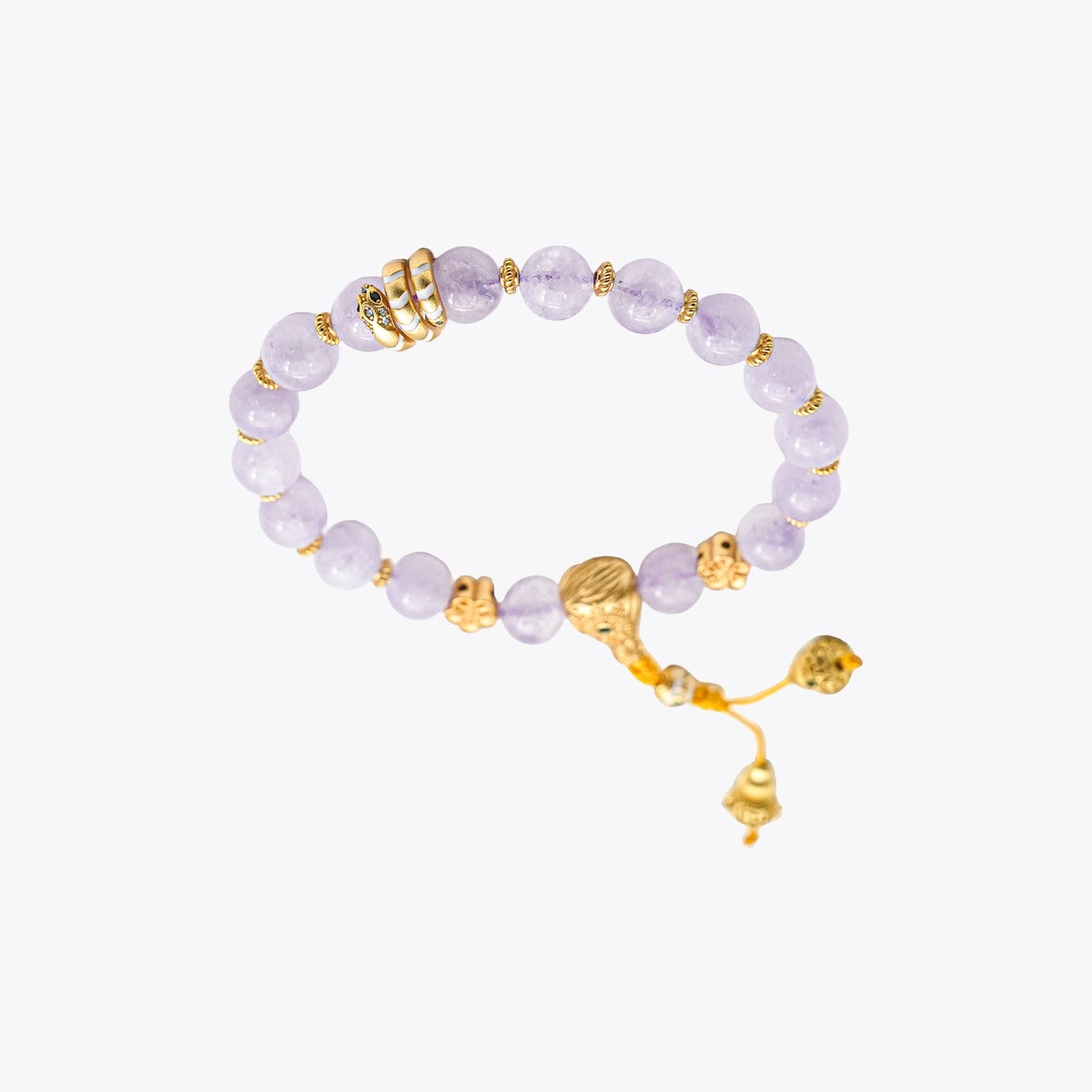 Wisteria Purple - Serpent Maiden Crystal Bracelet