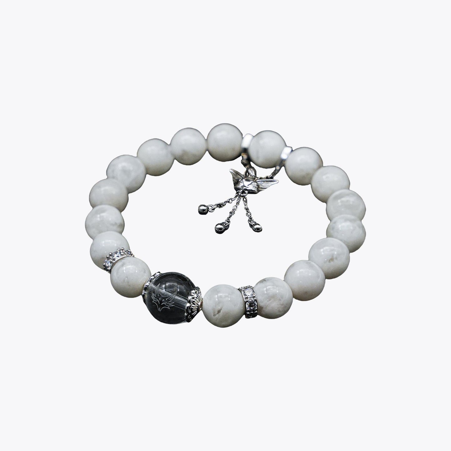 Snowbound Celestial Kitsune Crystal Bracelet