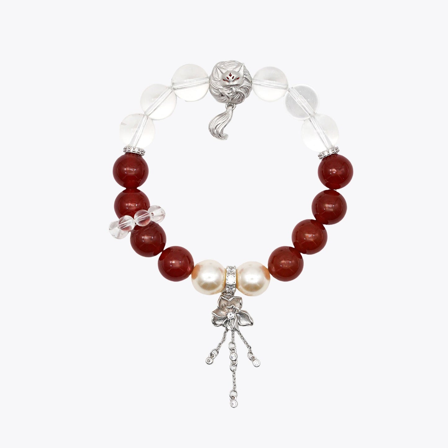 Snowfire Kitsune Blaze Crystal Bracelet (Wealth Gathering)