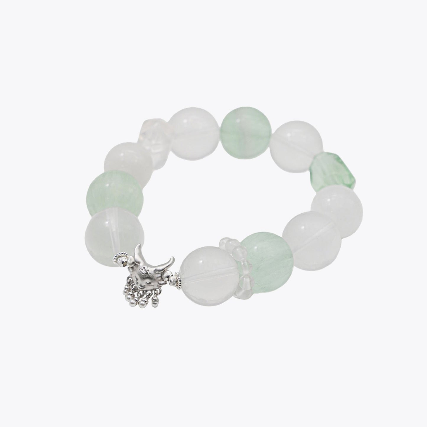 Nine-Tailed Pearl & Jade · Crystal Dew Bracelet