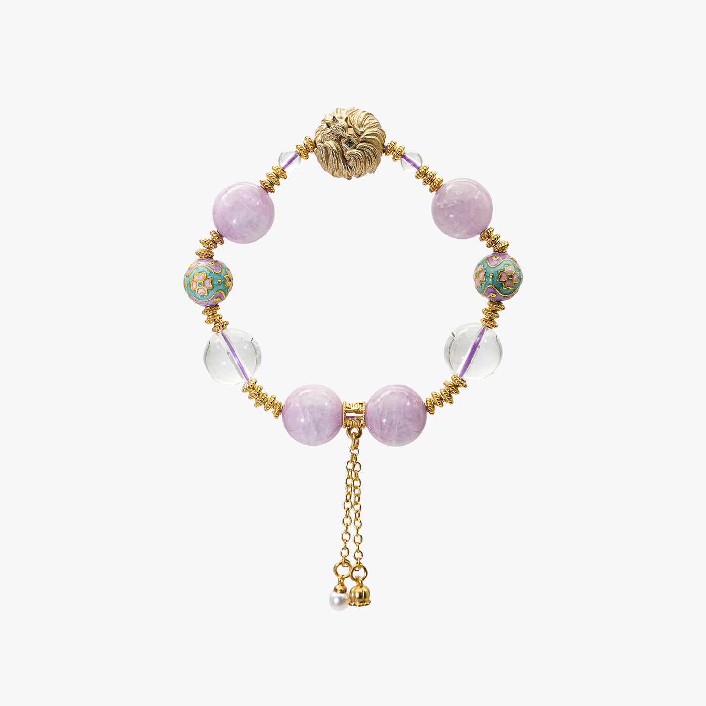 Golden Kitsune Imperial Crystal Bracelet (Consort Yang's Radiance)
