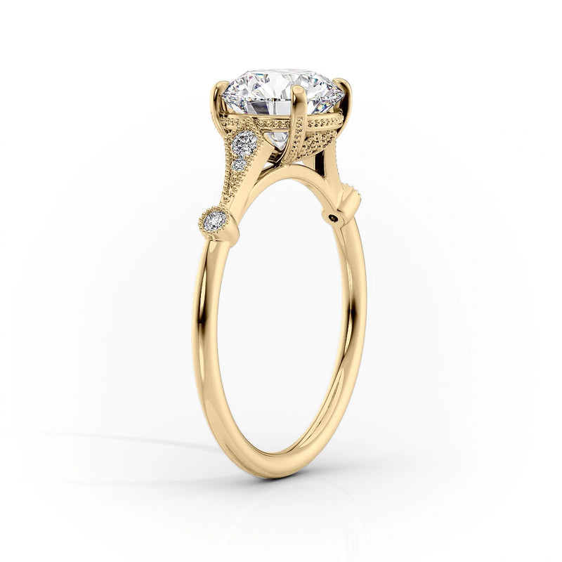 Unique Solarii Moissanite 2.0ct Oval Cut 925 Sterling Silver Side Stone Engagement Ring
