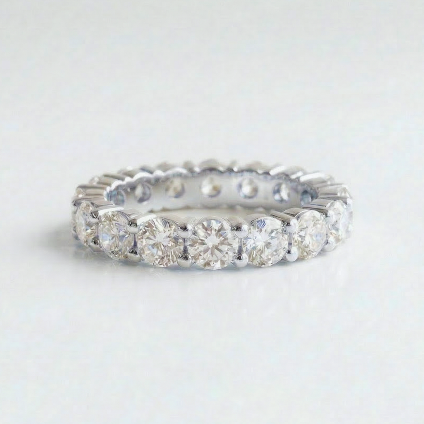 The Classic Prong Set Eternity Band | Lab-Grown Diamond | 14K Gold