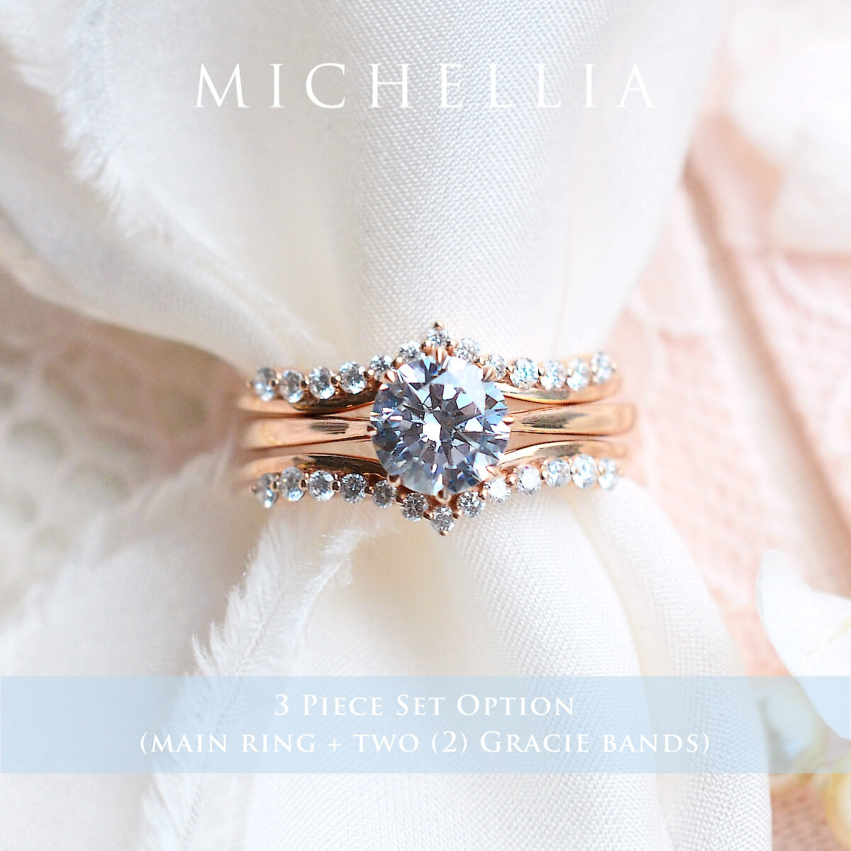 [Victoria] Classic Crown Solitaire Engagement Ring in Diamond / Moissanite