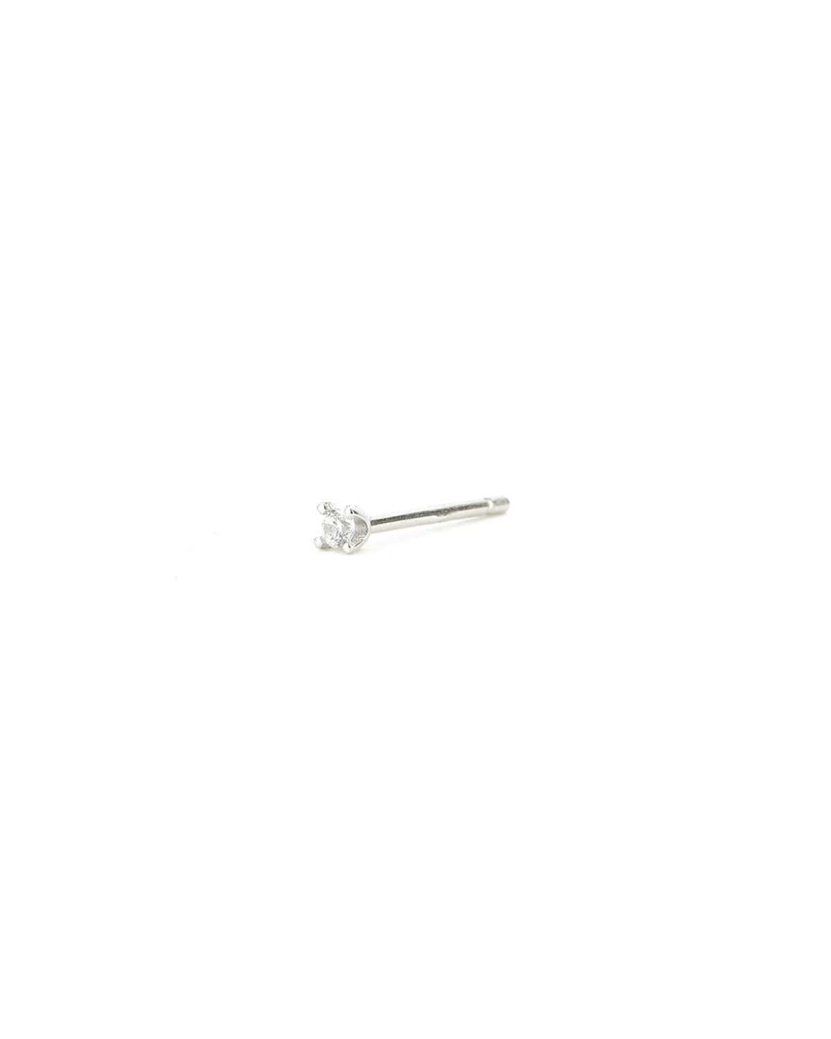 4 Prong CZ Single Stud | 2.5mm